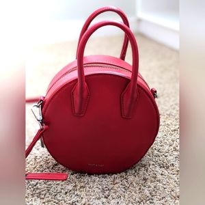 Matt & Nat Round Red Crossbody Purse